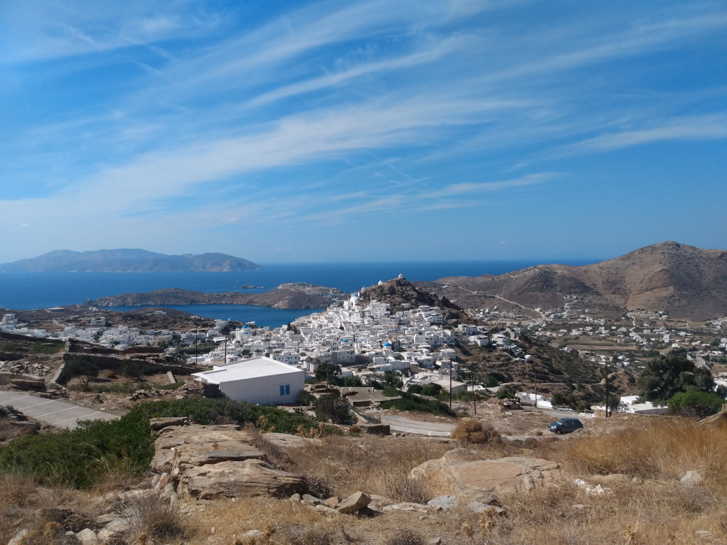 Ios view from above Ios village